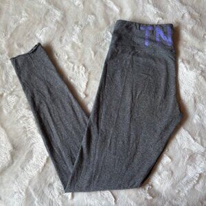 TNA Artizia Grey Leggings Spiral Logo Ladies Size Medium